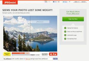 JPGMini:  optimizar imágenes de tu negocio web